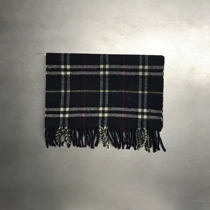 [BUNJANG] Burberry Lambswool Scarf Navy / 버버리 정품 램스울 머플러 네이비