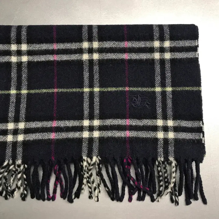 [BUNJANG] Burberry Lambswool Scarf Navy / 버버리 정품 램스울 머플러 네이비