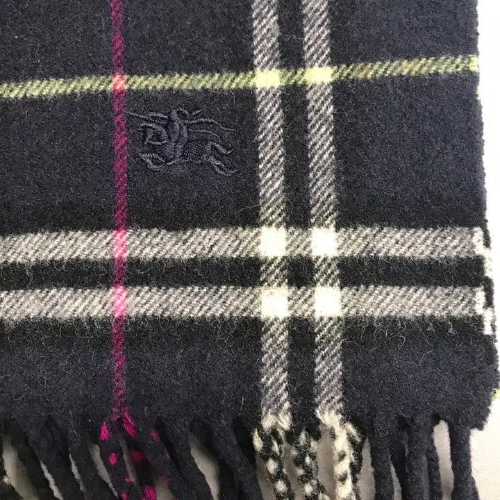 [BUNJANG] Burberry Lambswool Scarf Navy / 버버리 정품 램스울 머플러 네이비