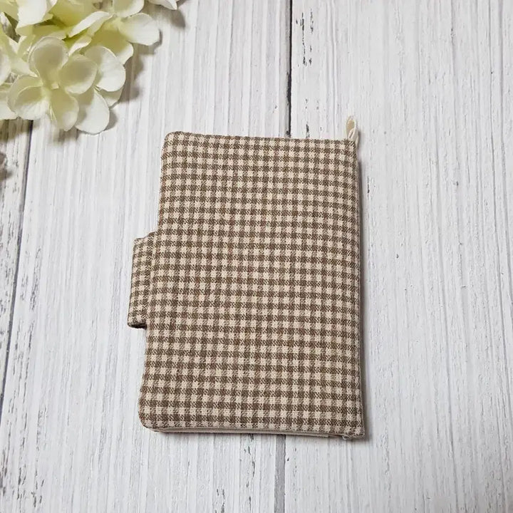 [BUNJANG] Handmade Anne of Green Gables Mini Card Wallet / 핸드메이드 빨강머리앤 미니카드지갑 (브라운체크1)