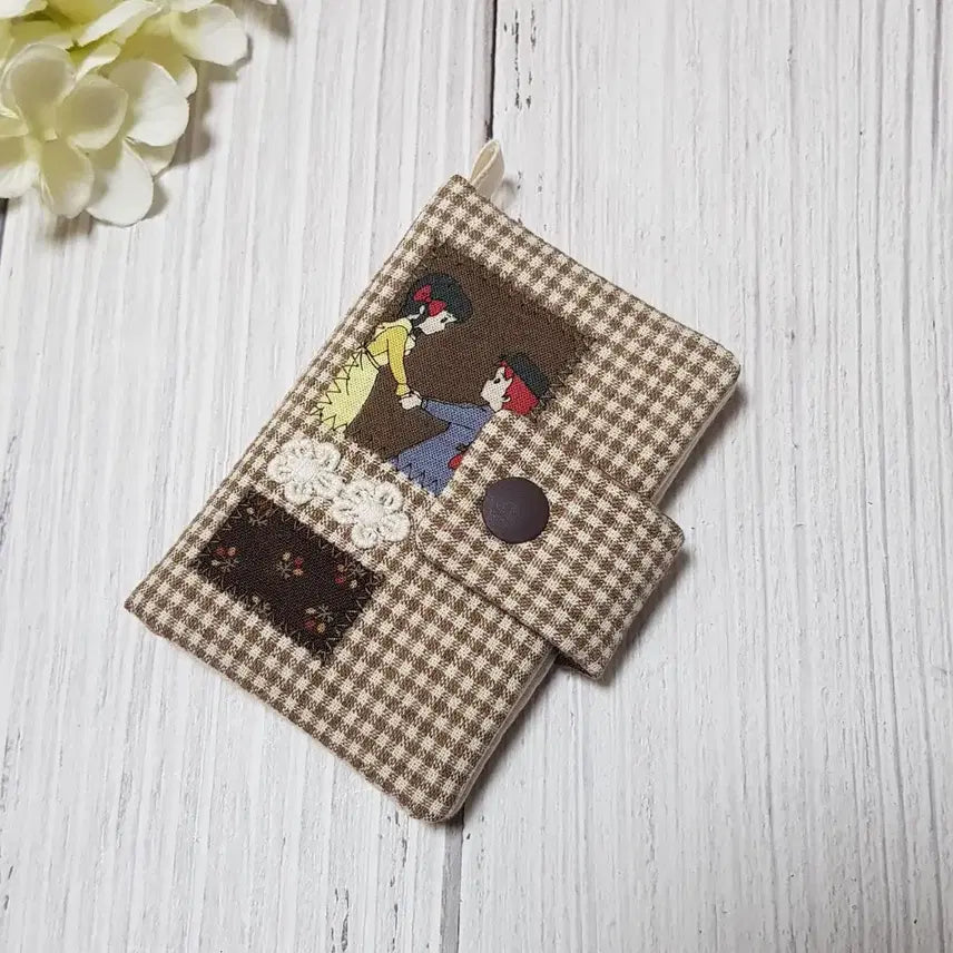 [BUNJANG] Handmade Anne of Green Gables Mini Card Wallet / {핸드메이드} 빨강머리앤 미니카드지갑 (브라운체크2)