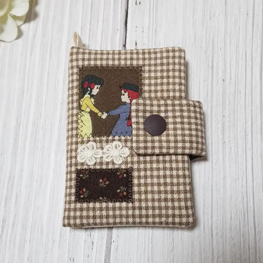 [BUNJANG] Handmade Anne of Green Gables Mini Card Wallet / {핸드메이드} 빨강머리앤 미니카드지갑 (브라운체크2)