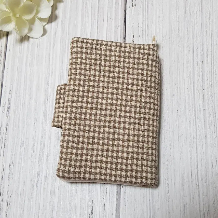 [BUNJANG] Handmade Anne of Green Gables Mini Card Wallet / {핸드메이드} 빨강머리앤 미니카드지갑 (브라운체크2)