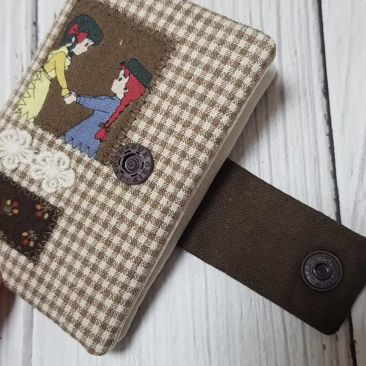 [BUNJANG] Handmade Anne of Green Gables Mini Card Wallet / {핸드메이드} 빨강머리앤 미니카드지갑 (브라운체크2)