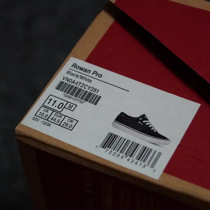 [BUNJANG] Vans Rowan Pro Black White Skate Shoes / (290)(마지막한점) 반스 로완 프로 블랙 화이트 2020