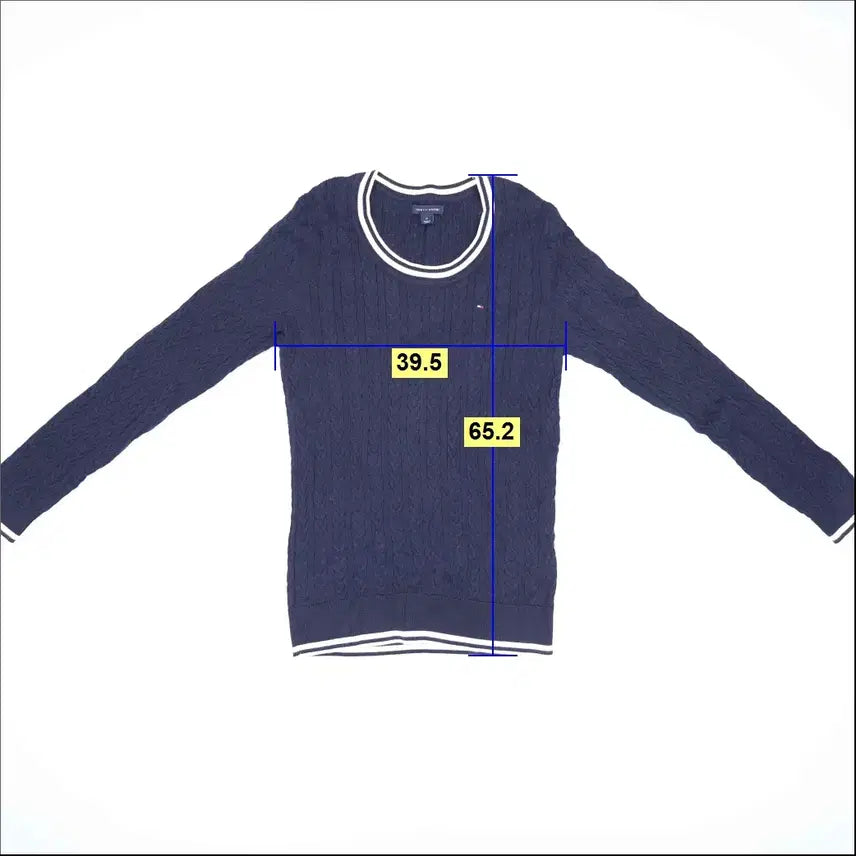 [SOLD OUT] M 타미힐피거 여성 케이블 니트 0225H1