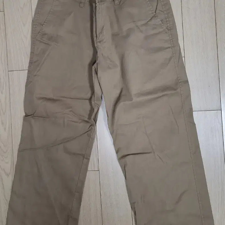 [BUNJANG] Beige Wide Chino Pants / 베이지색 와이드 치노 팬츠