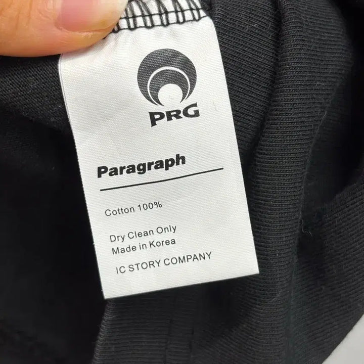 [BUNJANG] Paragraph Black Circle Big Logo Short Sleeve T-shirt / [105] 파라그래프 블랙 서클 빅로고 반팔 티셔츠 1.5