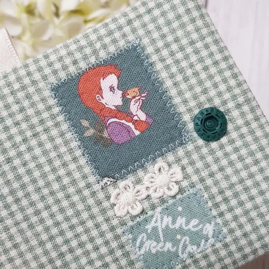 [BUNJANG] Handmade Anne of Green Gables Mini Card Wallet / 핸드메이드 빨강머리앤 미니카드지갑 (그린체크)