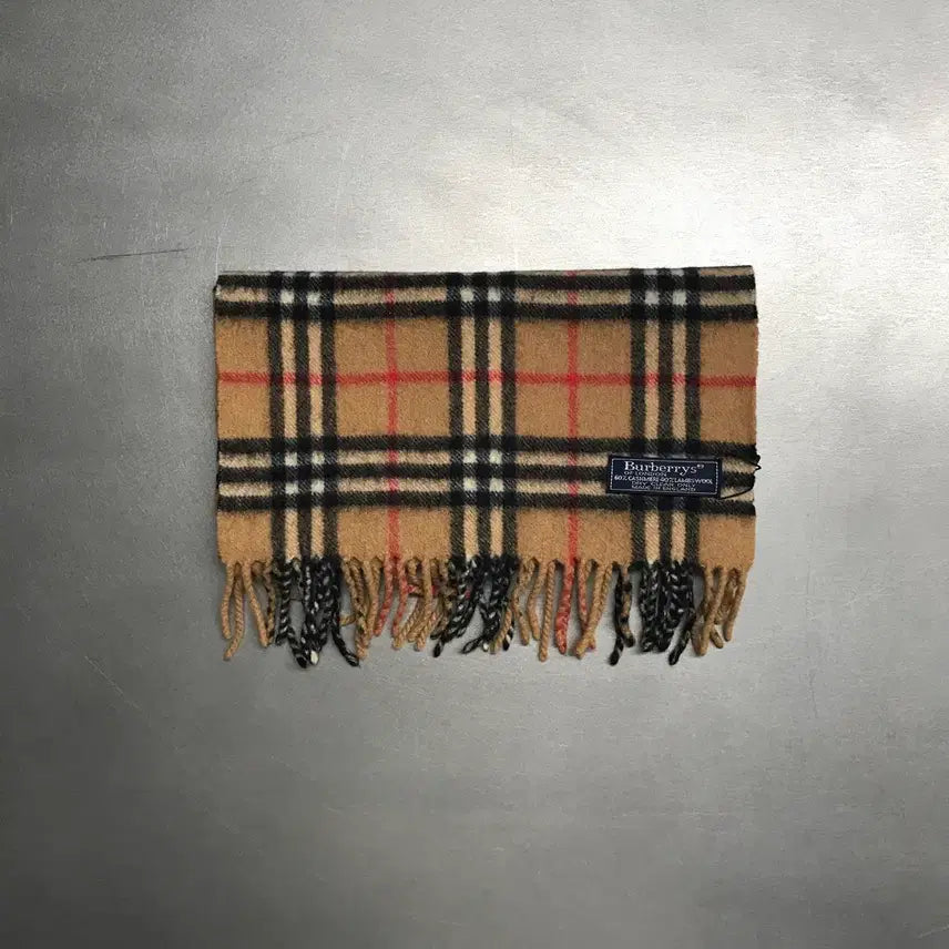 [BUNJANG] Burberry Cashmere/Lambswool Scarf Beige / 버버리 정품 캐시미어/램스울 머플러 베이지