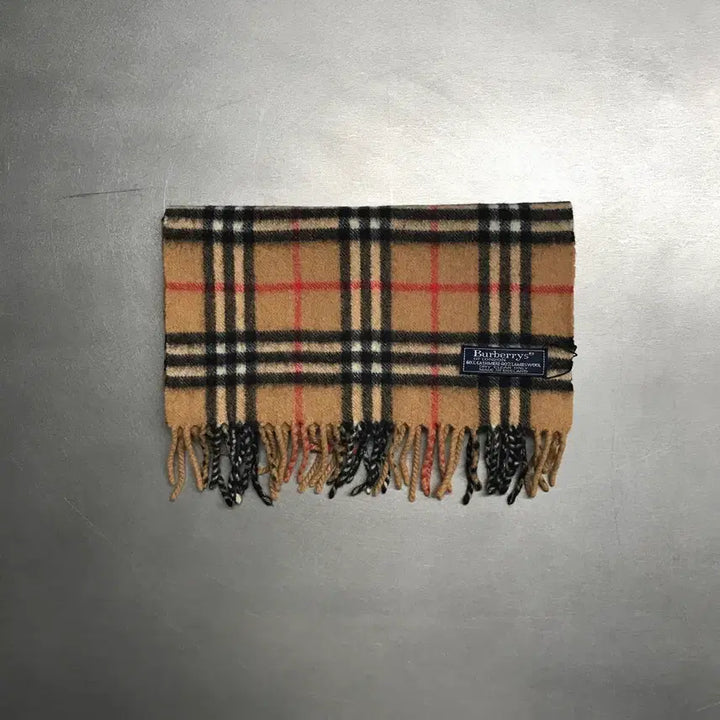 [BUNJANG] Burberry Cashmere/Lambswool Scarf Beige / 버버리 정품 캐시미어/램스울 머플러 베이지