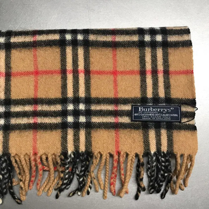 [BUNJANG] Burberry Cashmere/Lambswool Scarf Beige / 버버리 정품 캐시미어/램스울 머플러 베이지