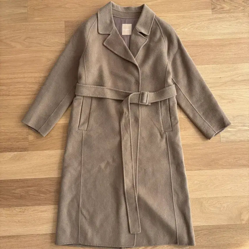 [BUNJANG] CC Collect Cashmere Belted Long Coat / CC collect 씨씨콜렉트 캐시미어 벨티드 롱 코트 55