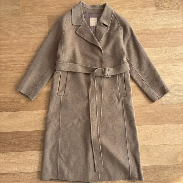[BUNJANG] CC Collect Cashmere Belted Long Coat / CC collect 씨씨콜렉트 캐시미어 벨티드 롱 코트 55