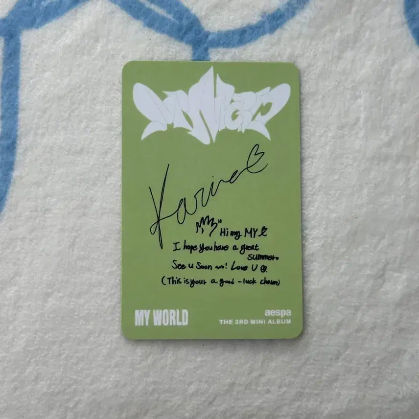 [BUNJANG] aespa Karina Photocard Target / 에스파 카리나 포카 타겟