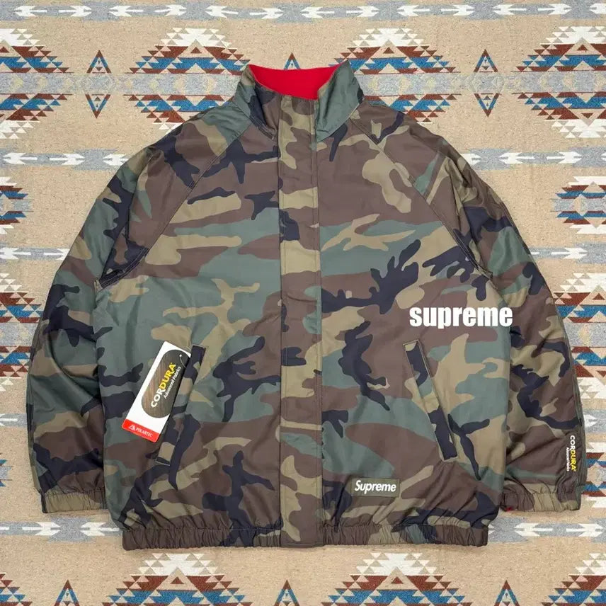 [BUNJANG] Supreme Polartec Reversible Track Jacket (Woodland Camo) - 25FW / [XL] 슈프림 폴라텍 리버시블 트랙 재킷 레드 - 25FW