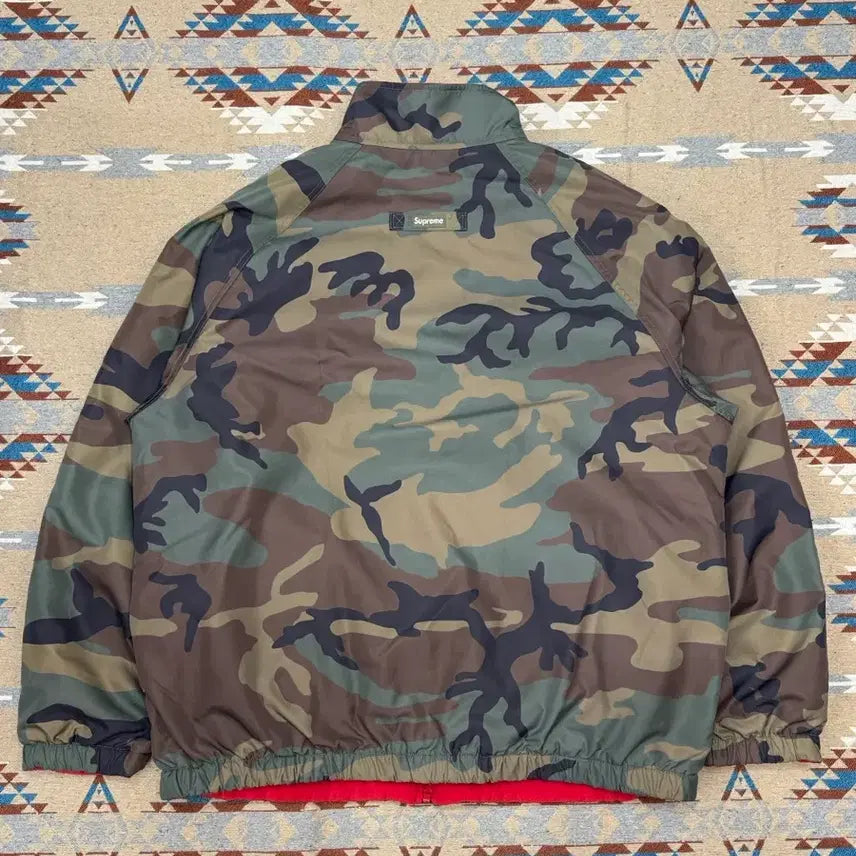 [BUNJANG] Supreme Polartec Reversible Track Jacket (Woodland Camo) - 25FW / [XL] 슈프림 폴라텍 리버시블 트랙 재킷 레드 - 25FW