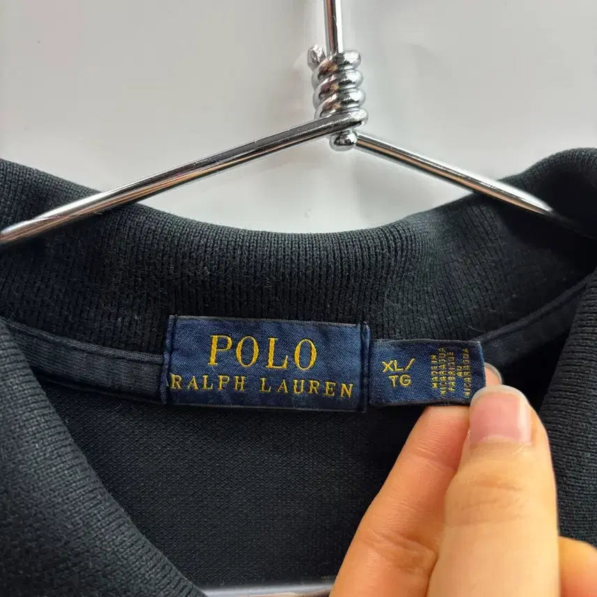 [BUNJANG] Polo Ralph Lauren Red Pony Polo Shirt / [여성 XL] 폴로 랄프로렌 블랙 레드포니 반팔 카라티 3.5