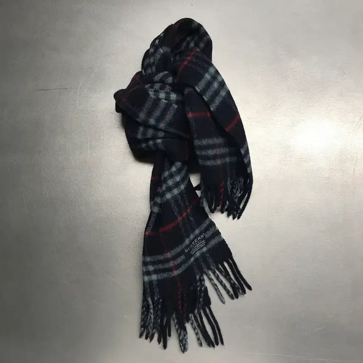 [BUNJANG] Burberry Lambswool Scarf Navy / 버버리 정품 램스울 머플러 네이비