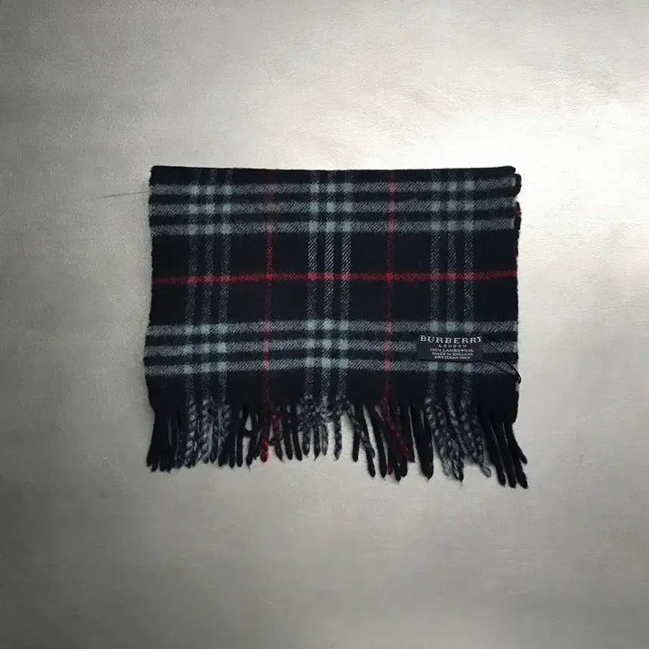 [BUNJANG] Burberry Lambswool Scarf Navy / 버버리 정품 램스울 머플러 네이비