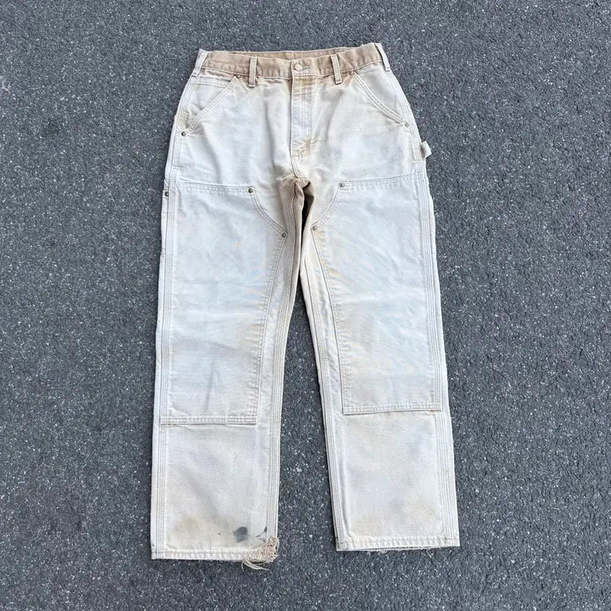 [BUNJANG] Carhartt B01 BRN Double Knee Carpenter Pants / OG 칼하트 B01 BRN 더블니 카펜터팬츠