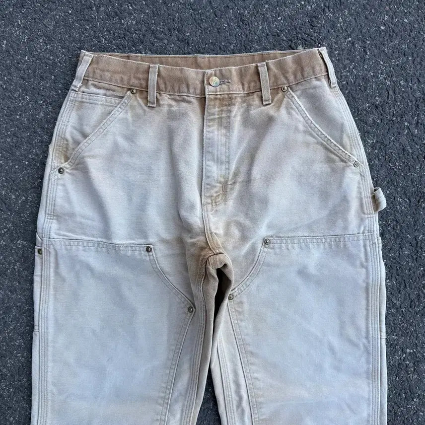 [BUNJANG] Carhartt B01 BRN Double Knee Carpenter Pants / OG 칼하트 B01 BRN 더블니 카펜터팬츠