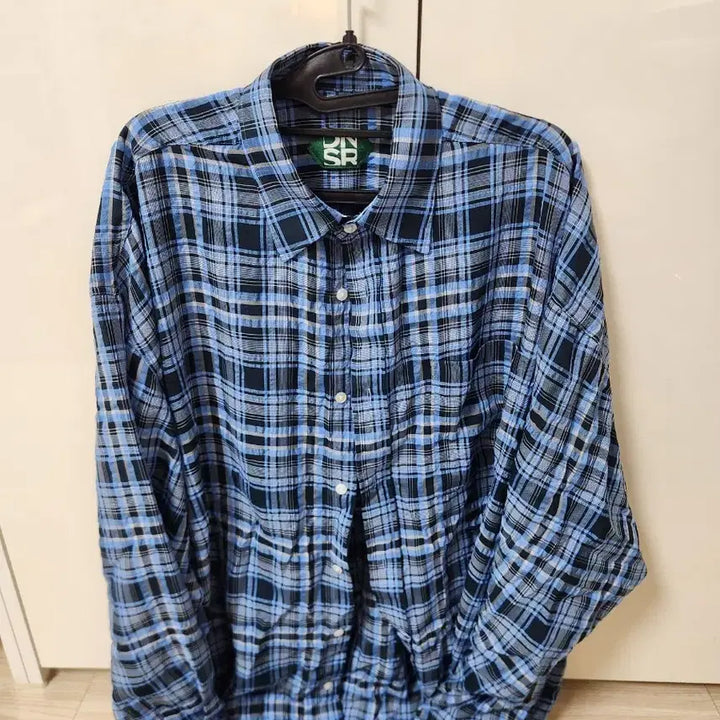 [BUNJANG] DSR Blue Check Shirt / DSR 블루 체크 남방 셔츠