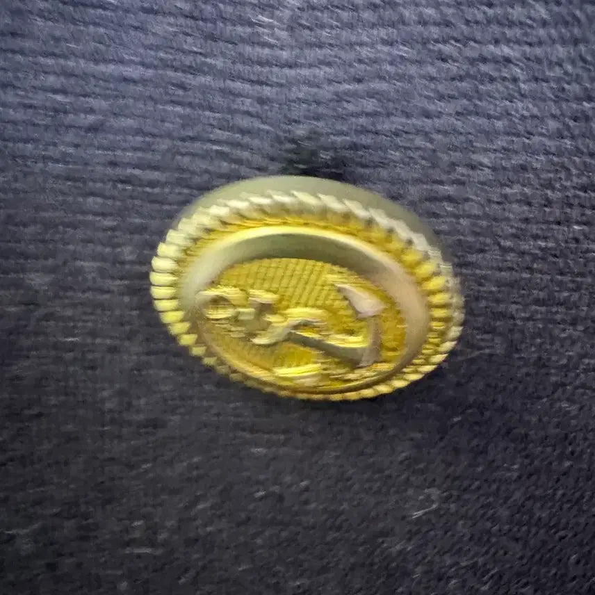 [BUNJANG] Gucci Navy Gold Button Dress / 구찌 네이비 금장 버튼 원피스
