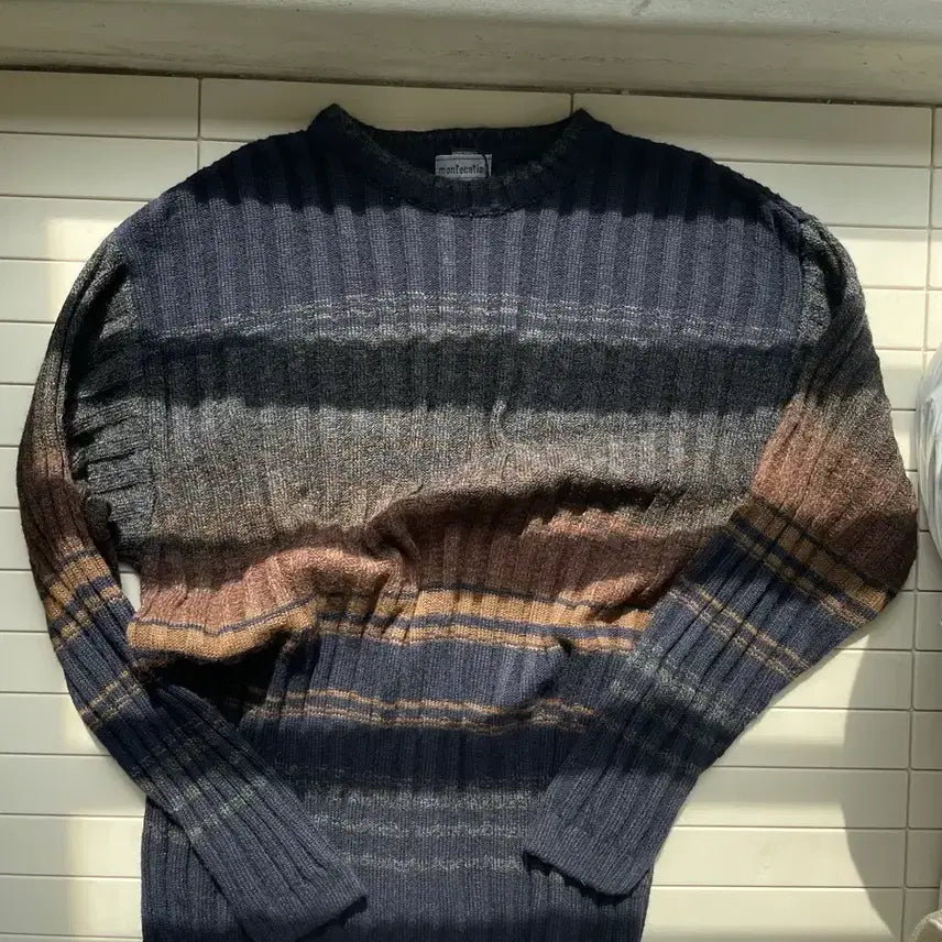 [BUNJANG] Montecatini 100% Cashmere Pleated Knit Sweater / 80s Pleated Italian Wool Knit