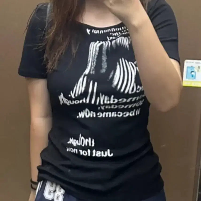 [BUNJANG] Casual Printed Short Sleeve T-shirt / 여성용 캐주얼 프린트 반팔