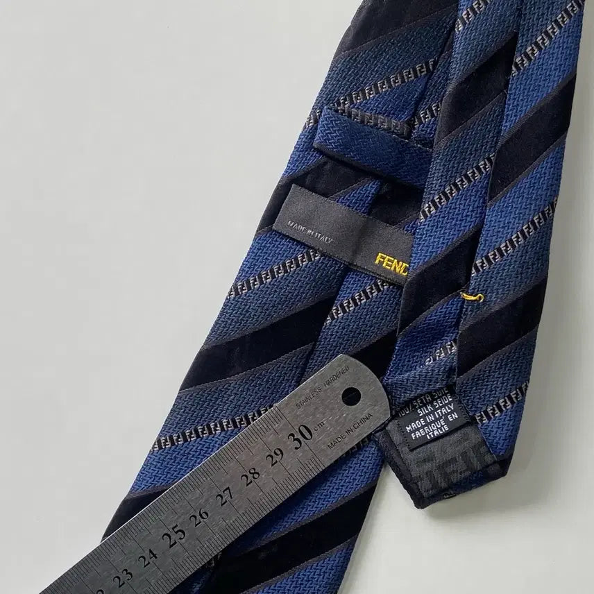[BUNJANG] FENDI FF Monogram Silk Necktie / 펜디 (FENDI) FF 모노그램 정품 명품 넥타이