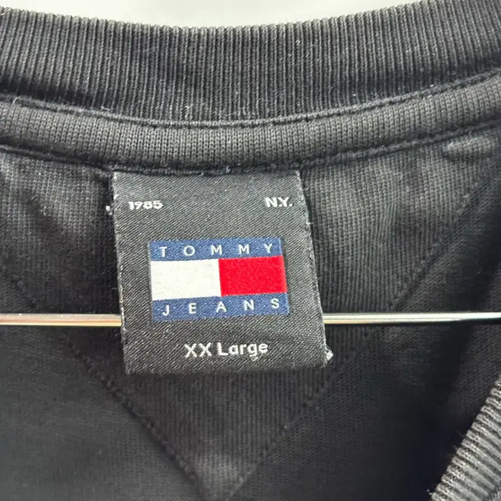 [BUNJANG] Tommy Jeans Oversized Big Logo Black T-shirt / [XXL] 타미진스 빅로고 오버핏 블랙 반팔 티셔츠 1.9