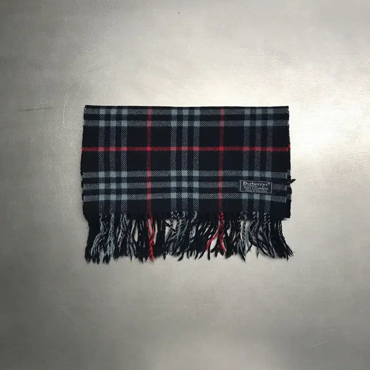 [BUNJANG] Burberry Cashmere Scarf Navy / 버버리 정품 캐시미어 머플러 네이비