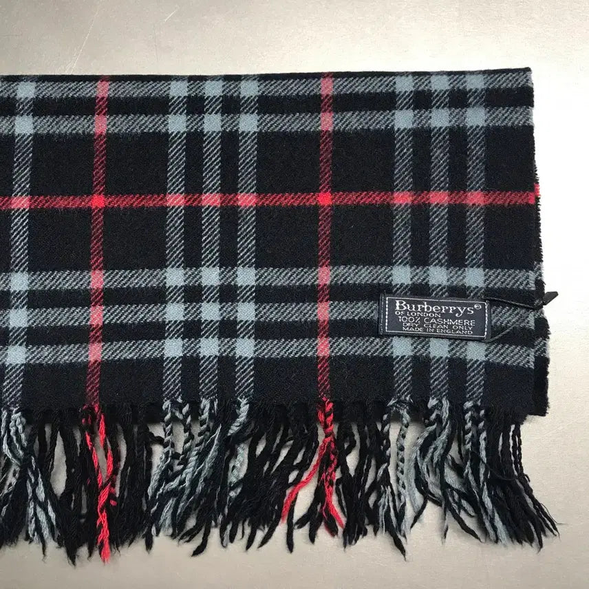 [BUNJANG] Burberry Cashmere Scarf Navy / 버버리 정품 캐시미어 머플러 네이비
