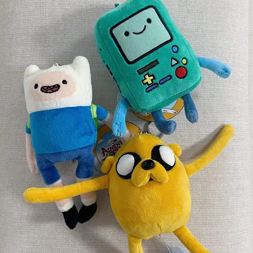 [BUNJANG] Adventure Time Finn, BMO, Jake Keyring Bundle Set / 큰사이즈 어드벤처타임 핀, 비모, 제이크 가방고리 키링 3종 일괄