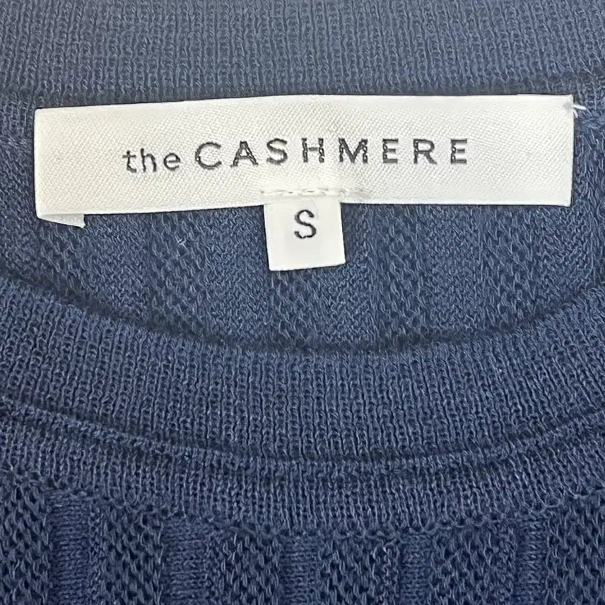 [BUNJANG] the CASHMERE Navy Short Sleeve Knit Top / 23년한섬 the CASHMERE 니트 S 네이비 반팔니트 새옷급