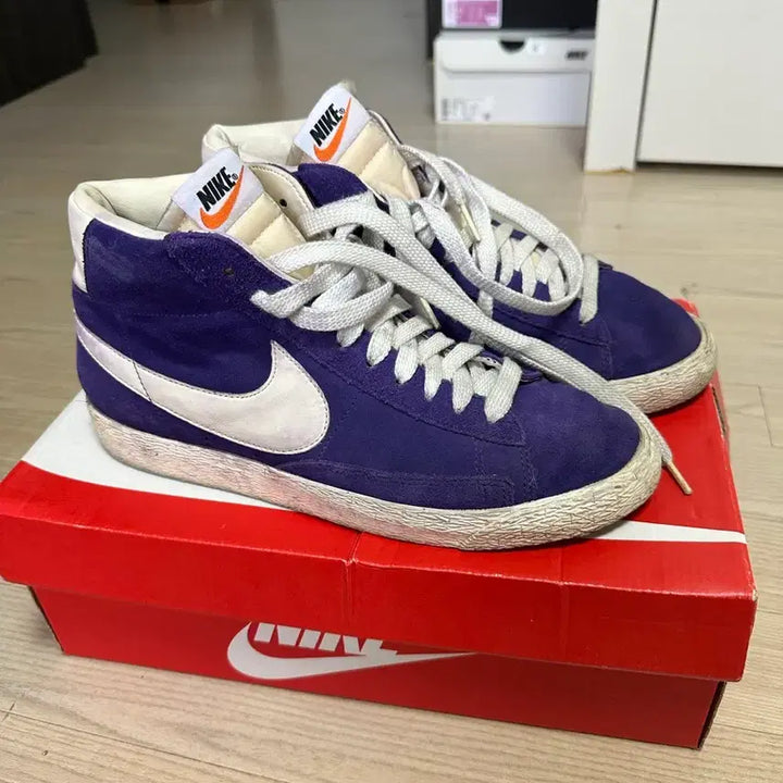 [BUNJANG] Nike Blazer Vintage Purple Sneakers / 나이키 빈티지 블레이저 퍼플 265