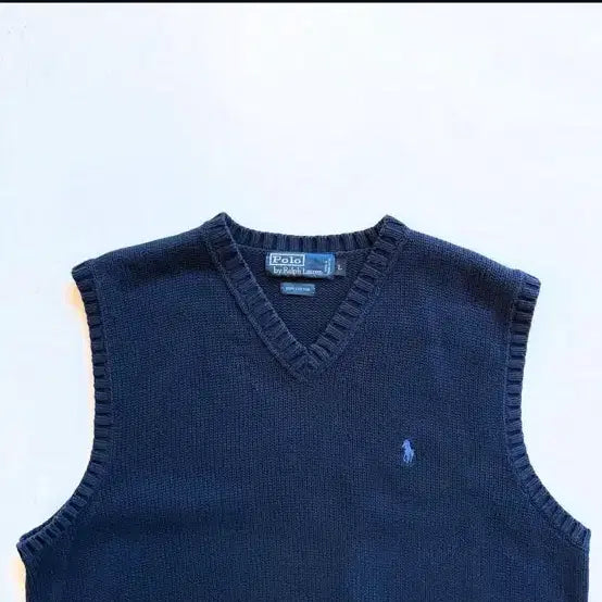 [BUNJANG] Polo Ralph Lauren Navy Vest / 폴로랄프로렌 네이비 베스트