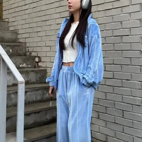 [BUNJANG] Nerdy Velvet Training Set / 널디 벨벳트레이닝셋트 (새상품급)
