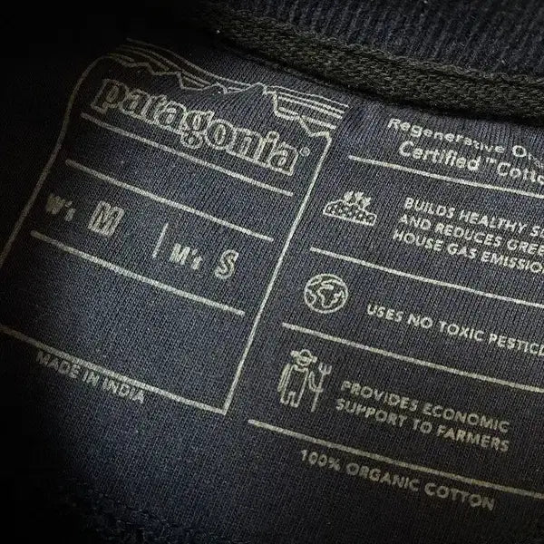 [BUNJANG] Patagonia Signature Crewneck Logo Sweatshirt / 파타고니아 시그니처 크루넥 로고 맨투맨 PN8350