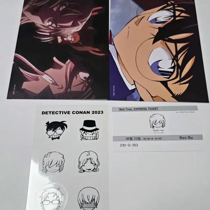 [BUNJANG] Detective Conan Mystery Train POB Goods Set Postcard / 명탐정 코난 미스터리 트레인 특전 굿즈 세트 포스트카드