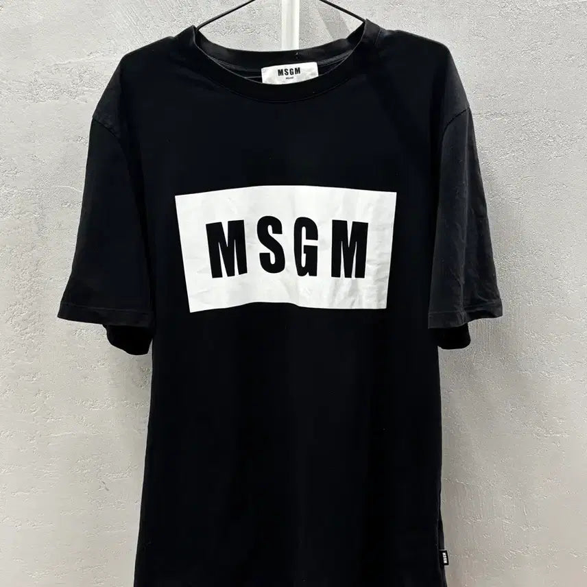 [BUNJANG] MSGM Logo T-Shirt XL / MSGM 블랙 로고 티셔츠 XL