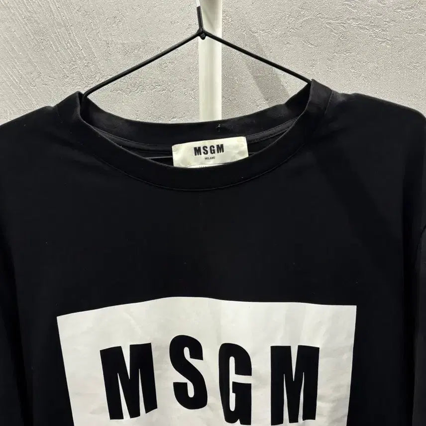 [BUNJANG] MSGM Logo T-Shirt XL / MSGM 블랙 로고 티셔츠 XL