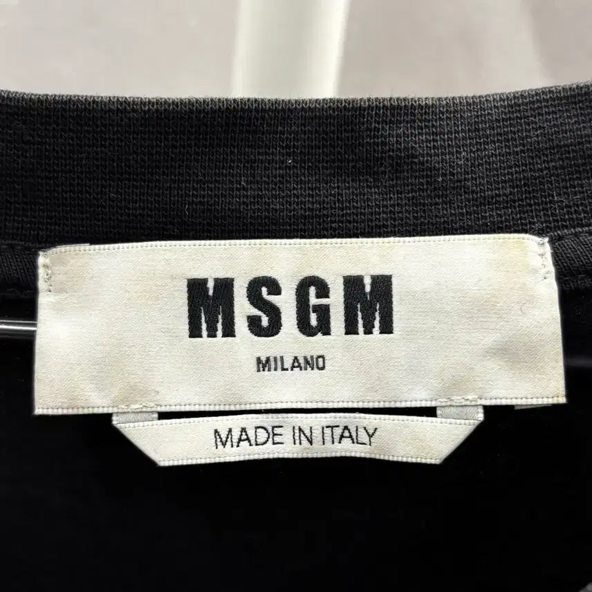 [BUNJANG] MSGM Logo T-Shirt XL / MSGM 블랙 로고 티셔츠 XL