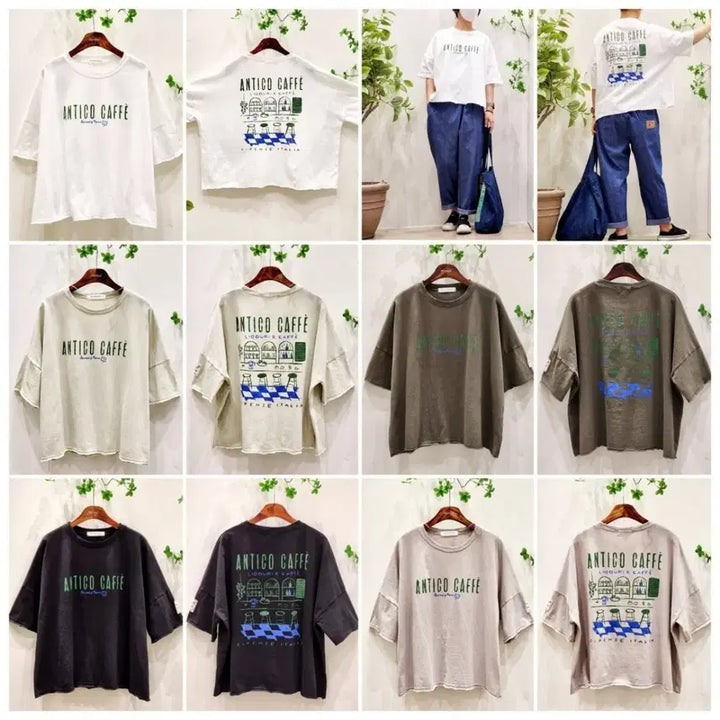 [BUNJANG] YK Cafe Short Sleeve T-shirt / 카페 반팔 티셔츠