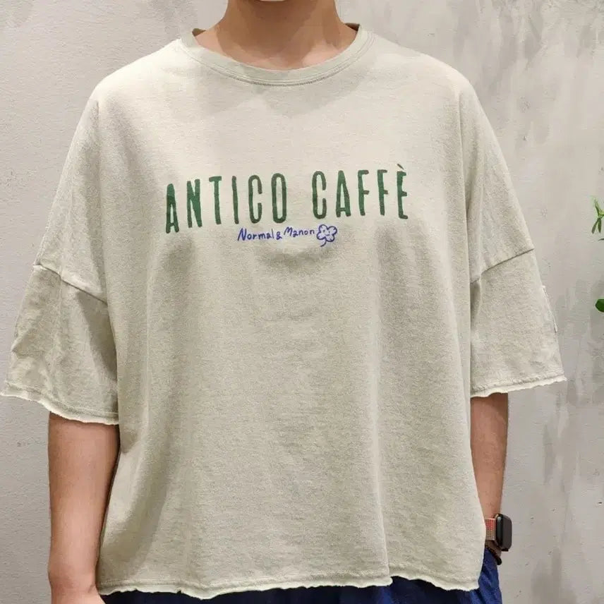 [BUNJANG] YK Cafe Short Sleeve T-shirt / 카페 반팔 티셔츠