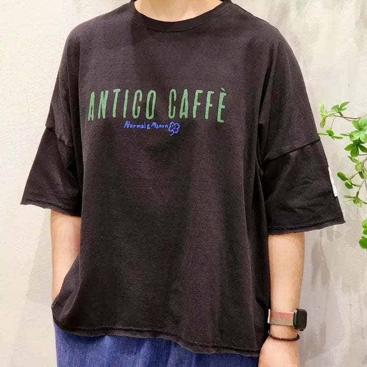 [BUNJANG] YK Cafe Short Sleeve T-shirt / 카페 반팔 티셔츠