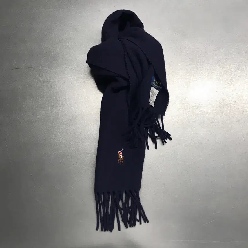 [BUNJANG] Polo Ralph Lauren Navy Muffler / 폴로 랄프로렌 네이비 머플러