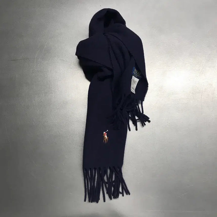 [BUNJANG] Polo Ralph Lauren Navy Muffler / 폴로 랄프로렌 네이비 머플러