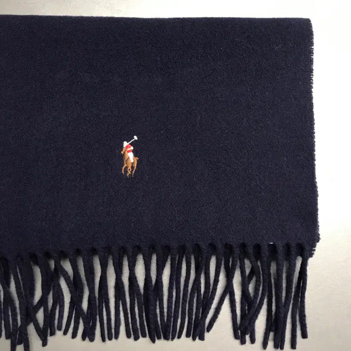 [BUNJANG] Polo Ralph Lauren Navy Muffler / 폴로 랄프로렌 네이비 머플러
